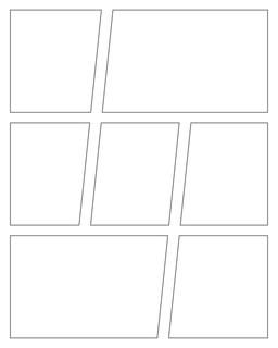 Charts And Printables: Comic Strip Template : Geometric Panels 7 Panels