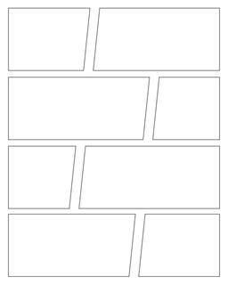 Charts and Printables: Comic Strip Template : Geometric Panels 8 Panels V3