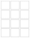 Charts and Printables: Comic Strip Template : Rectangle Panels 12 Panel