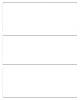 Charts and Printables: Comic Strip Template : Rectangle Panels 3 Panel