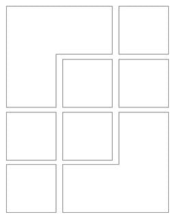 Charts and Printables: Comic Strip Template : Rectangle Panels 8 Panel V2