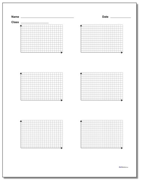 Math Worksheets: Coordinate Plane: Coordinate Plane: Six Problem ...