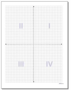 Blank Coordinate Plane with Axis and Quadrant Label /printables/coordinate-plane.html Worksheet