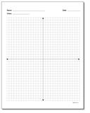 Coordinate Plane: Blank Coordinate Plane Work Pages