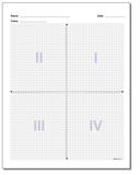 Coordinate Plane: Blank Coordinate Plane Work Pages