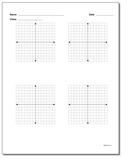 Coordinate Plane: Blank Coordinate Plane Work Pages