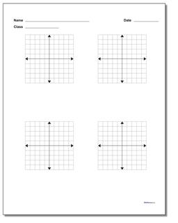 Coordinate Plane Blank Work Pages