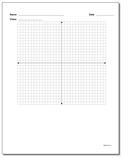 Coordinate Plane: Blank Coordinate Plane Work Pages