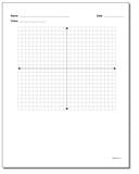 Coordinate Plane: Blank Coordinate Plane Work Pages