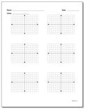 Coordinate Plane: Blank Coordinate Plane Work Pages