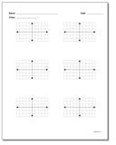 Coordinate Plane: Blank Coordinate Plane Work Pages