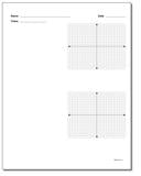 Coordinate Plane: Blank Coordinate Plane Work Pages