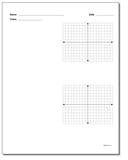 Coordinate Plane: Blank Coordinate Plane Work Pages