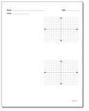 Coordinate Plane: Blank Coordinate Plane Work Pages