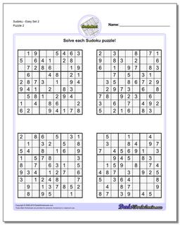 SudokuEasy Set 2 /puzzles/sudoku.html Worksheet