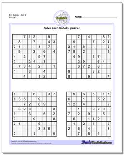Evil SudokuSet 3 /puzzles/sudoku.html Worksheet