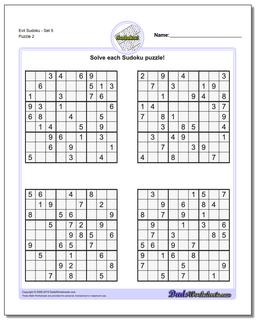 Evil SudokuSet 5 /puzzles/sudoku.html Worksheet