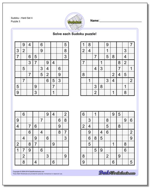 free online sudoku difficult