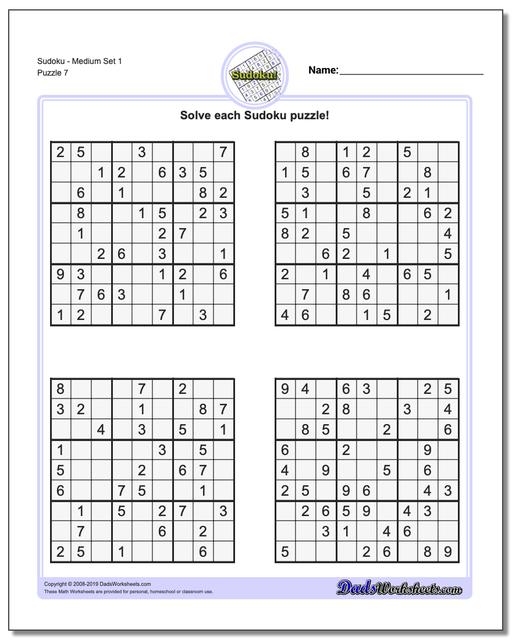 sudoku medium