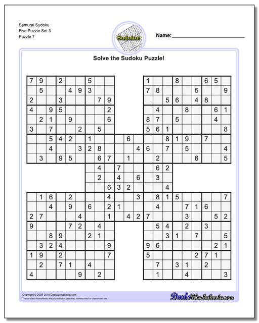 samurai sudoku five