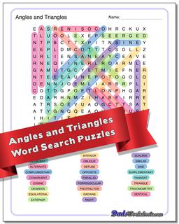 Geometry Word Search Puzzle
