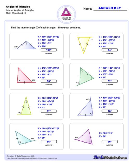 Free Printable Worksheets On Angles And Triangles