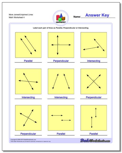 Basic Geometry: Parallel, Perpendicular, Intersecting