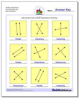 Parallel, Perpendicular and Intersecting Lines /worksheets/basic-geometry.html Worksheet
