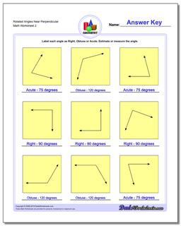 Rotated Angles Near Perpendicular /worksheets/basic-geometry.html Worksheet