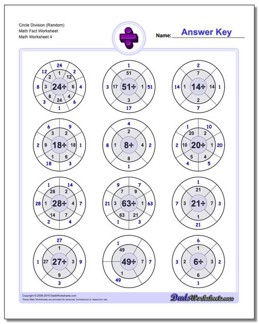 math worksheets division division circle division