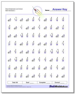 Mixed Multiplication Worksheet and Division Worksheet /worksheets/division.html