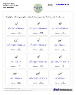 Exponent Rules