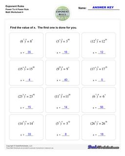 Exponent Rules