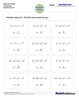 Exponent Rules