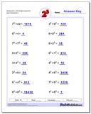 Exponents Worksheets: Multiplication with Exponents