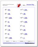 Exponents Worksheets: Simple Exponents and Powers of Ten