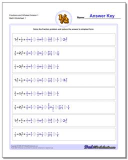 Fraction Worksheet Division Worksheet