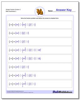 Simple Fraction Worksheet Division Worksheet 2 /worksheets/fraction-division.html