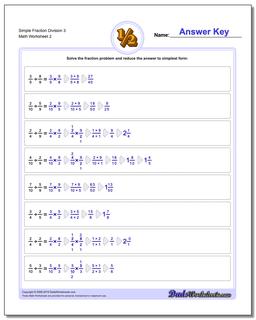 Simple Fraction Worksheet Division Worksheet 3 /worksheets/fraction-division.html