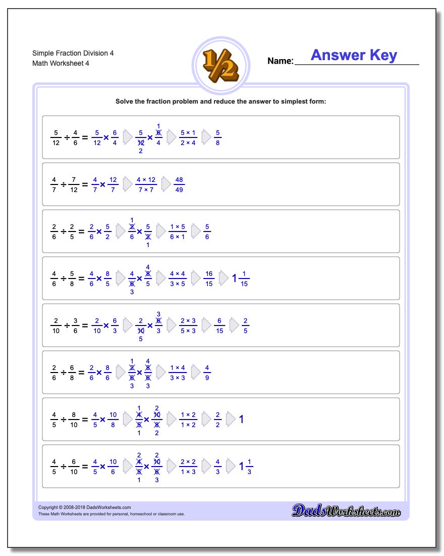 simple fraction division