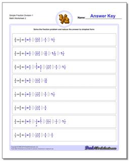 Simple Fraction Worksheet Division Worksheet 1 /worksheets/fraction-division.html