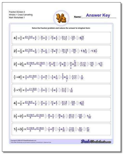 full fraction division