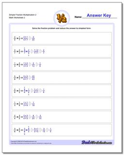 Simple Fraction Worksheet Multiplication Worksheet 2 /worksheets/fraction-multiplication.html