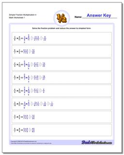 Simple Fraction Worksheet Multiplication Worksheet 4 Multiplying Fractions