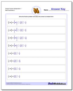 Simple Fraction Worksheet Multiplication Worksheet 1 /worksheets/fraction-multiplication.html