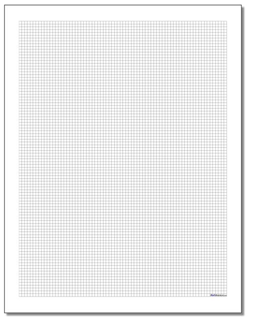 Math Worksheets Graph Paper Graph Paper Plain Standard Graph Paper Fourth Worksheet 