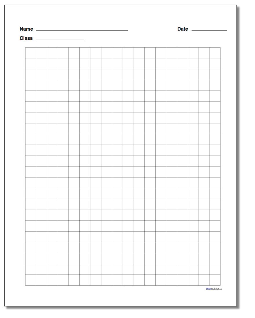 Printable Graph Paper With Name Block