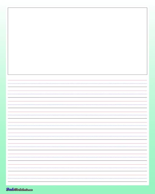 Free printable lined paper to print for kids and adults - Texty Cafe