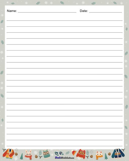 Lined Handwriting Paper (Printable PDF) - Madison's Paper Templates