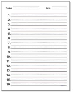 Free Printable Handwriting Paper for Handwriting Practice & Penmanship